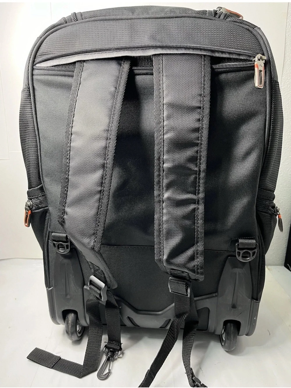 High Sierra Rolling Backpack Black Red Tech Spot Laptop Pocket Travel Adventure